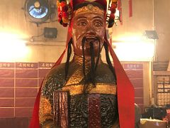 09B Colourful Taoist statue on the right at Man Mo Temple Hong Kong